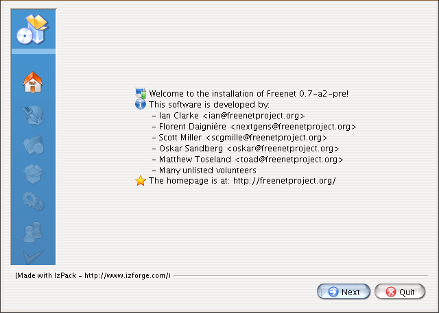 About Freenet Dialog Screenshot